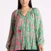 Silvermaple Collection | Amalfi Mosaic Shirt | Green/Pink