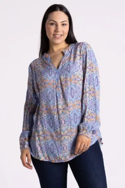 Silvermaple Collection | Allegra Shirt | Paisley Purple Multi