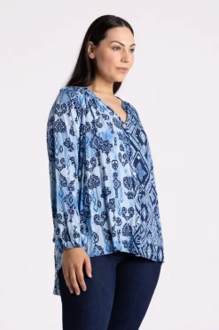 Silvermaple Collection | Amalfi Mosaic Shirt | Blue