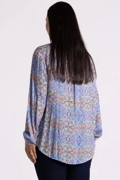 Silvermaple Collection | Allegra Shirt | Paisley Purple Multi