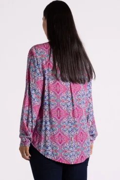 Silvermaple Collection | Allegra Shirt | Paisley Pink Multi