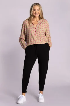 Silvermaple Collection | Lara Shirt | Geometric Pink
