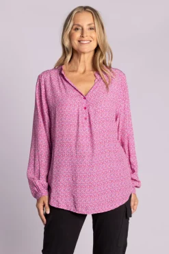 Silvermaple Collection | Sofia Shirt | Ocelot Pink/Purple