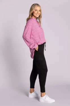 Silvermaple Collection | Sofia Shirt | Ocelot Pink/Purple