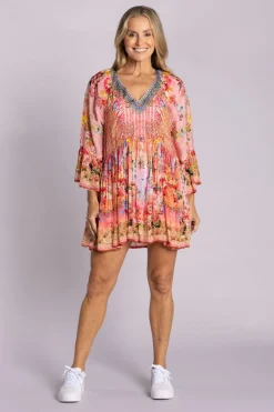 Silvermaple Collection Amber Crystals Top | Sunrise Garden