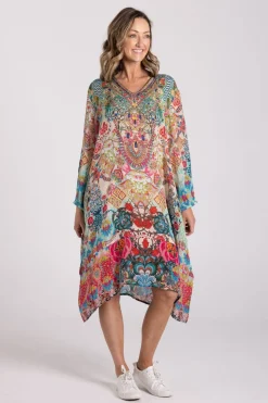 Silvermaple Collection Amber Crystals Dress | Peach Bliss