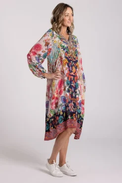 Silvermaple Collection Amber Crystals Dress | Floral Harmony
