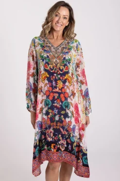 Silvermaple Collection Amber Crystals Dress | Floral Harmony