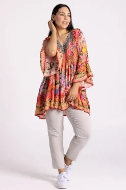 Silvermaple Collection Amber Crystals Top | Sunrise Garden