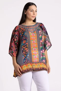 Silvermaple Collection Bette Top | Royal Floral