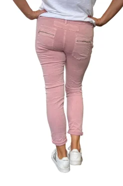 Silvermaple Collection Button Fly Italian Jean | Dusty Pink
