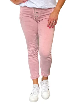 Silvermaple Collection Button Fly Italian Jean | Dusty Pink