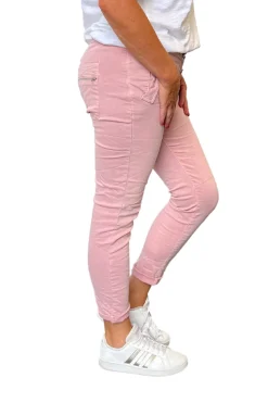 Silvermaple Collection Button Fly Italian Jean | Dusty Pink