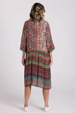 Silvermaple Collection Celeste Button Through Dress | Vintage Paisley