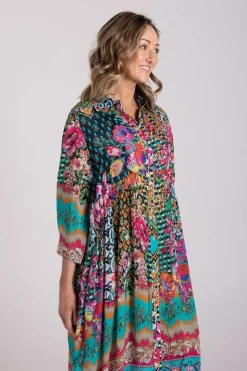 Silvermaple Collection Celeste Button Through Dress | Jade Fusion
