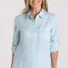 Silvermaple Collection Charlotte Linen Shirt | Mint