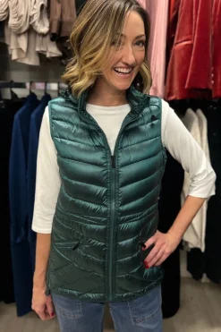 Silvermaple Collection Down Filled Puffer Vest | Basil
