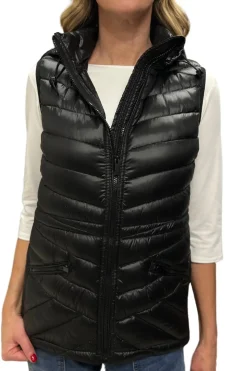 Silvermaple Collection Down Filled Puffer Vest | Black
