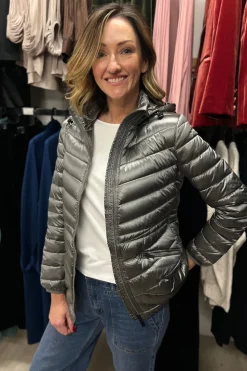 Silvermaple Collection Down Filled Puffer Jacket | Platinum