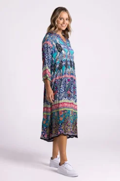 Silvermaple Collection Erin V-Neck Dress | Paisley Tide