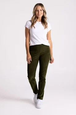 Silvermaple Collection Eva Cord Pant | Seaweed