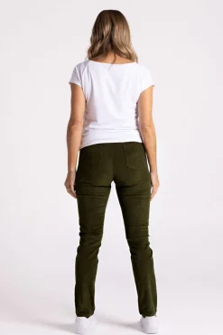 Silvermaple Collection Eva Cord Pant | Seaweed