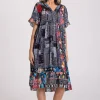 Silvermaple Collection Fiona V-Neck Dress | Serene Bloom