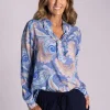 Silvermaple Collection Ginevra Paisley Shirt | Blue