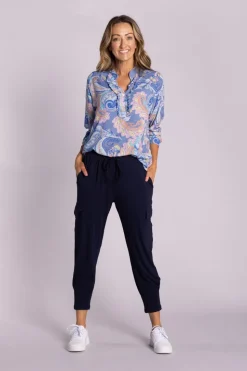 Silvermaple Collection Ginevra Paisley Shirt | Blue