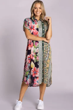 Silvermaple Collection Grace Button Dress | Gilded Poppy