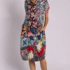 Silvermaple Collection Grace Button Dress | Safari Bloom