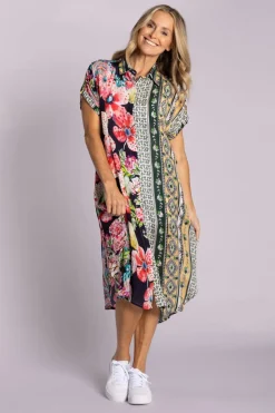 Silvermaple Collection Grace Button Dress | Gilded Poppy
