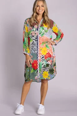 Silvermaple Collection Imogen Shirt Dress | Savanna Bloom