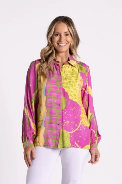 Silvermaple Collection Isle of Capri Shirt | Pink Swirl