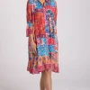 Silvermaple Collection Jocelyn Button Down Dress | Sunset Tapestry