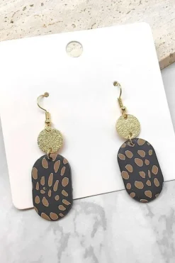 Silvermaple Collection Louisa Clay Earrings | Black Multi