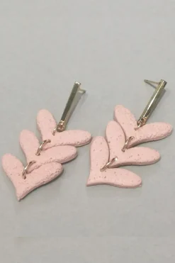 Silvermaple Collection Love Clay Earrings | Pink