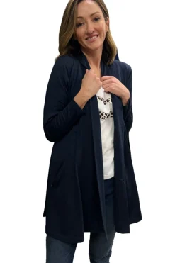 Silvermaple Collection Lucinda Merino Cardigan | Navy Marl