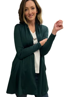 Silvermaple Collection Lucinda Merino Cardigan | Bottle Green