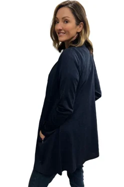 Silvermaple Collection Lucinda Merino Cardigan | Navy Marl