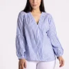 Silvermaple Collection Nautical Blouse | Blue Stripe