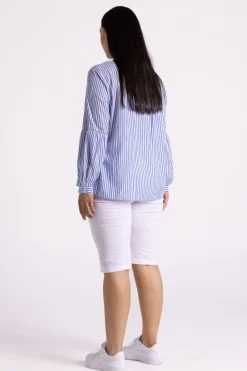 Silvermaple Collection Nautical Blouse | Blue Stripe
