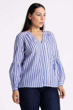 Silvermaple Collection Nautical Blouse | Coastal Stripe