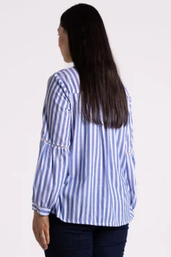 Silvermaple Collection Nautical Blouse | Coastal Stripe