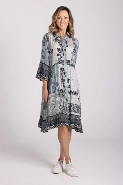 Silvermaple Collection Ophelia Button Through Dress | Vintage Haze