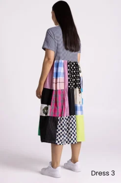 Silvermaple Collection Patchwork Dress | Multi
