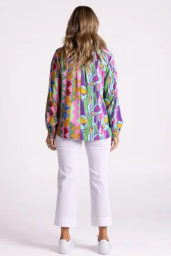 Silvermaple Collection Positano Shirt | Purple Paradise