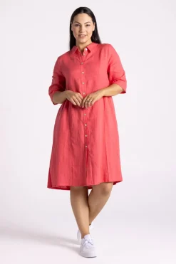 Silvermaple Collection Sandy Button Dress | Melon