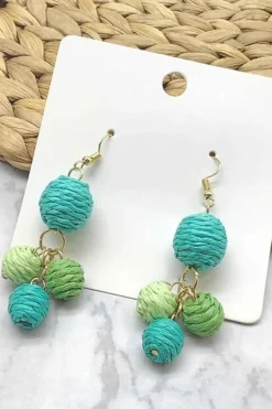 Silvermaple Collection Sandra Ball Earrings | Green