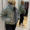 Silvermaple Collection Sequin Bomber Jacket | Multi